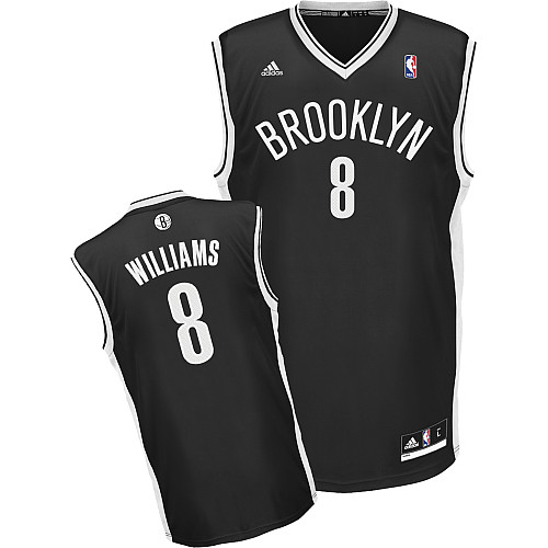  NBA Brooklyn Nets 8 Deron Williams New Revolution 30 Road Swingman Black Jersey